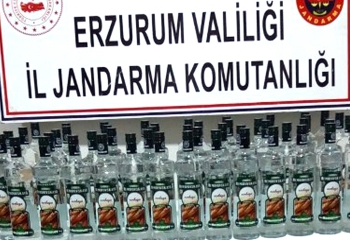 Jandarmadan kaçak içki operasyonu