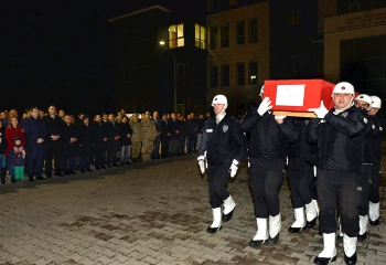 Şehit Gümrük Memuru memleketine uğurlandı
