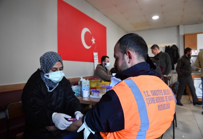 Yakutiye Personeline sağlık taraması