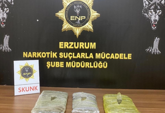 Erzurum’da uyuşturucu operasyonu