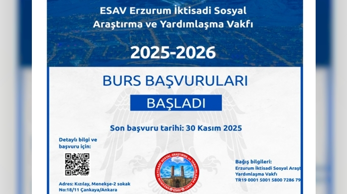 ESAV'dan Erzurumlu öğrencilere burs