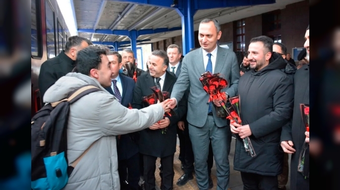 Turistik Doğu Ekspresi Erzurum Garı’nda