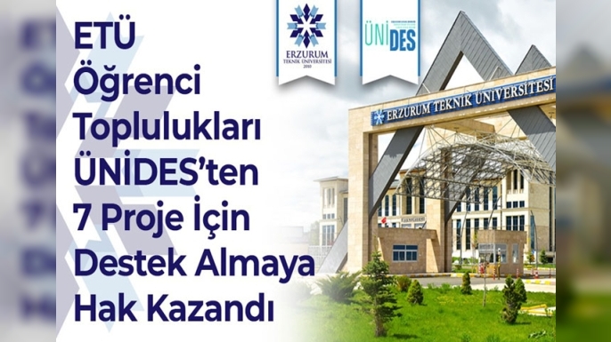 ETÜ ÜNİDES'ten 7 Proje için destek kazandı