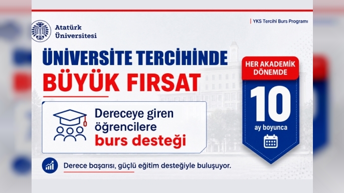Atatürk Üniversitesinden YKS tercihlerinde başarıya büyük ödül