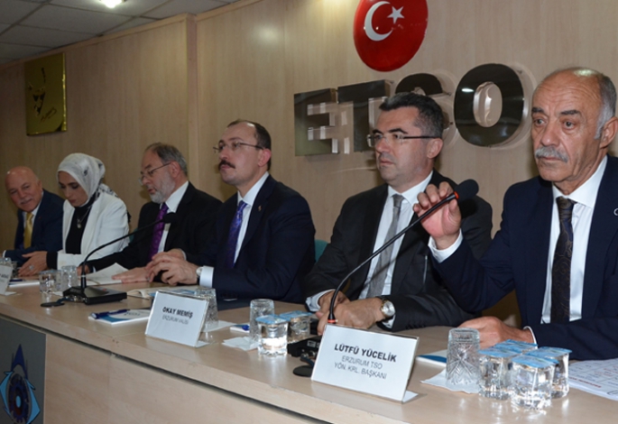 Bakan Muş Erzurum'da iş dünyasını dinledi