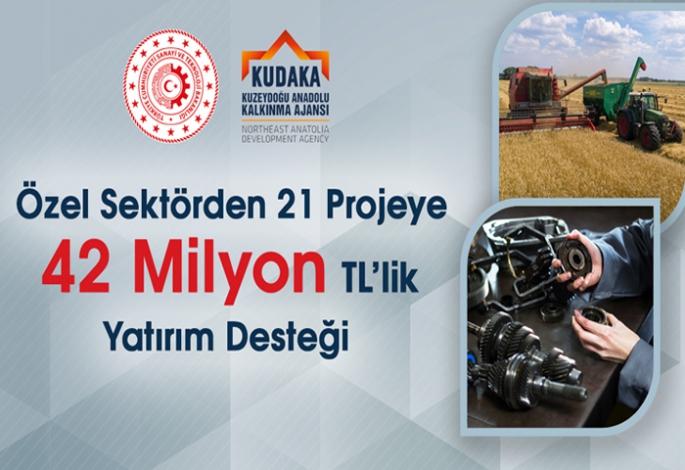 KUDAKA’dan özel sektöre 42 milyon TL destek